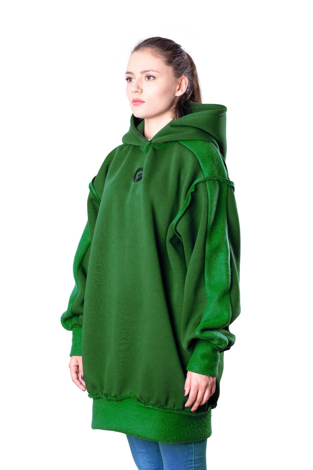 TheG Fresh Oversize Hoody Woman // zelená