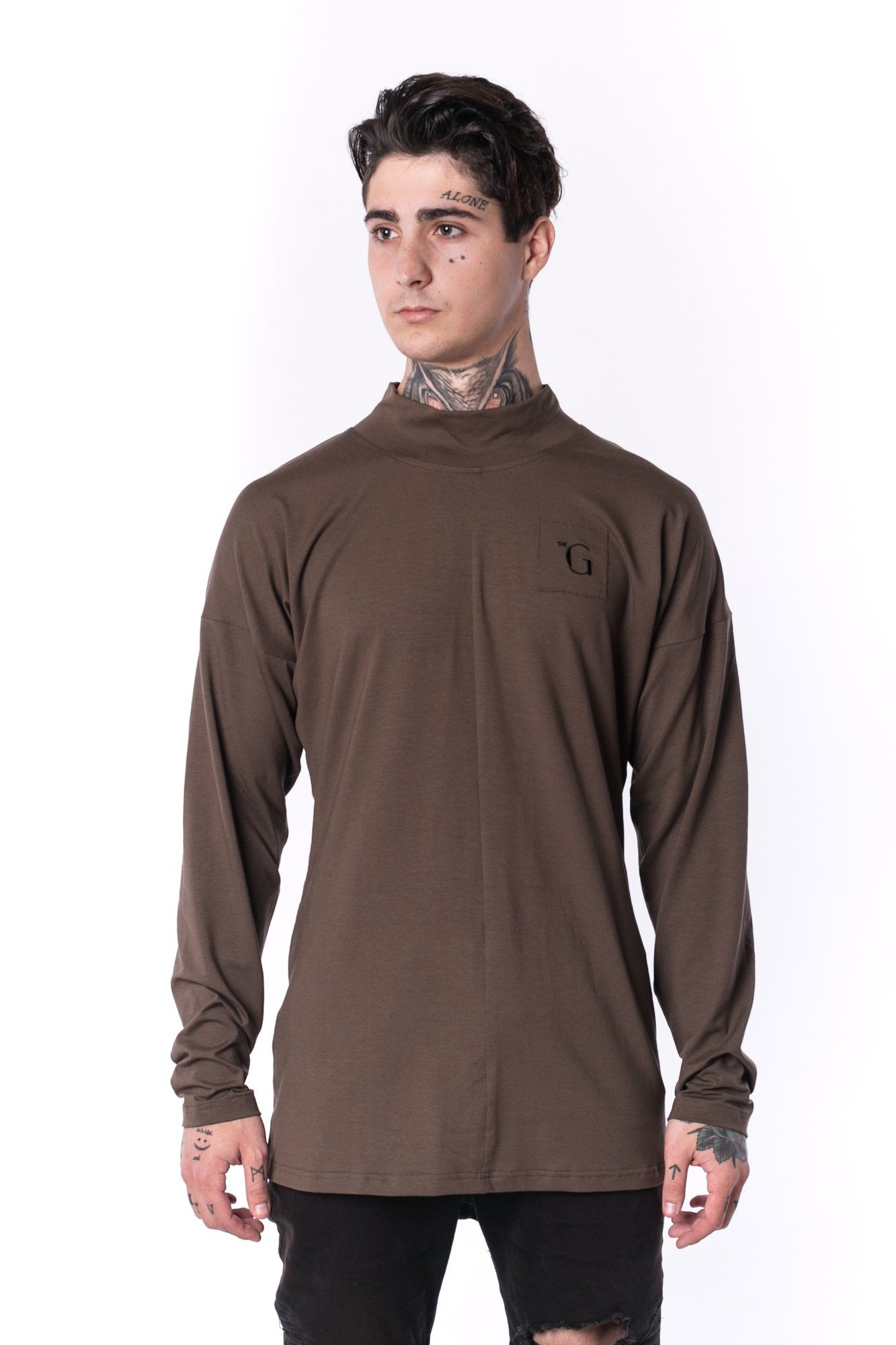 The Man Paneled Turtleneck 17 // firgreen