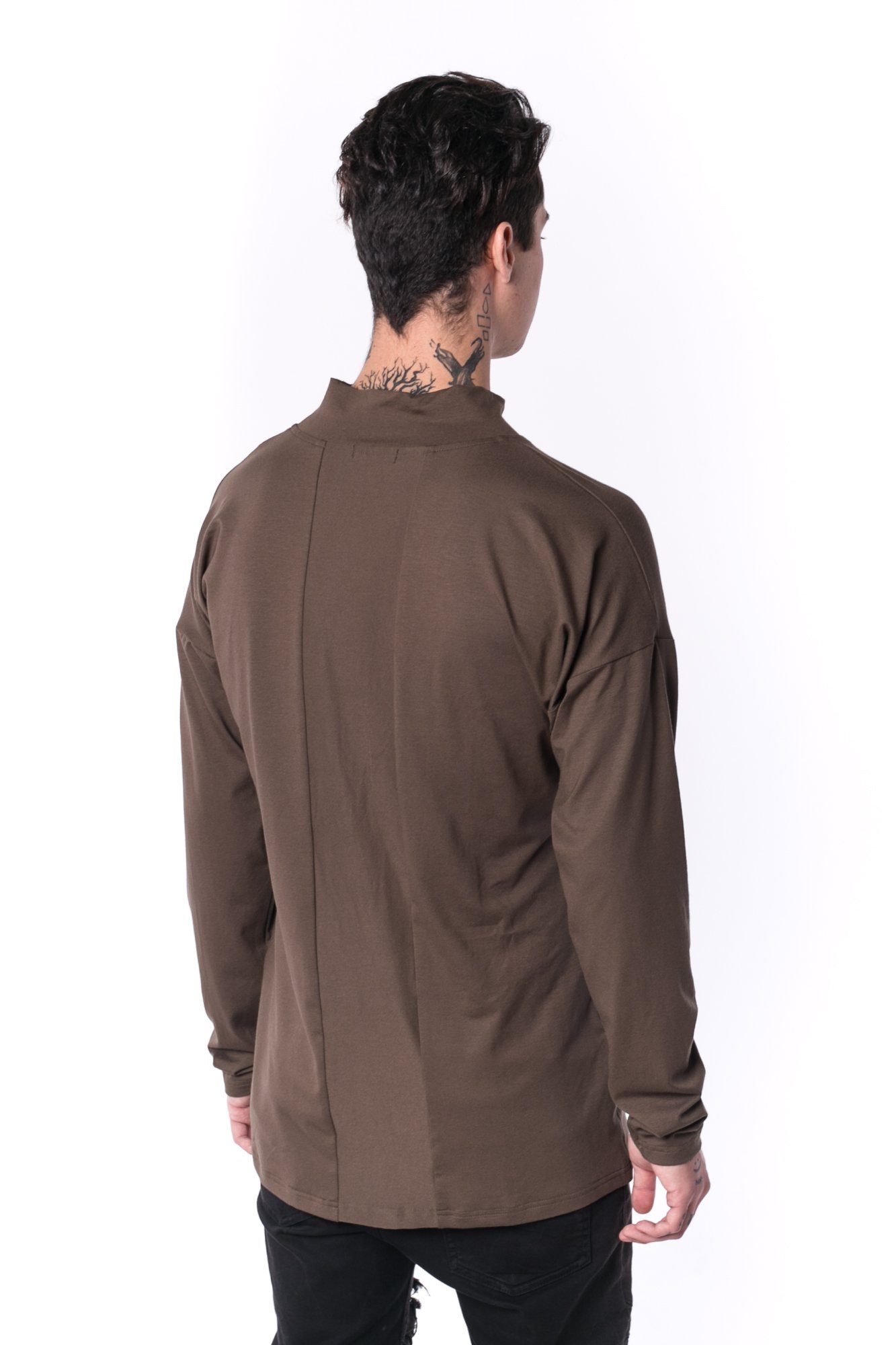 The Man Paneled Turtleneck 17 // firgreen