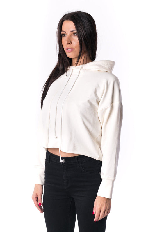 The Woman Paneled Cropped Hoody 17 // perla