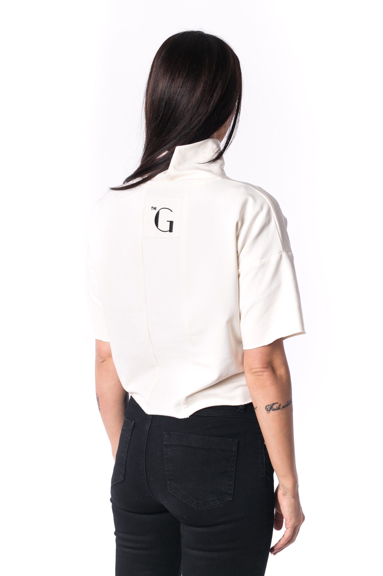 The Woman Paneled Crop Rolák 17 // perla