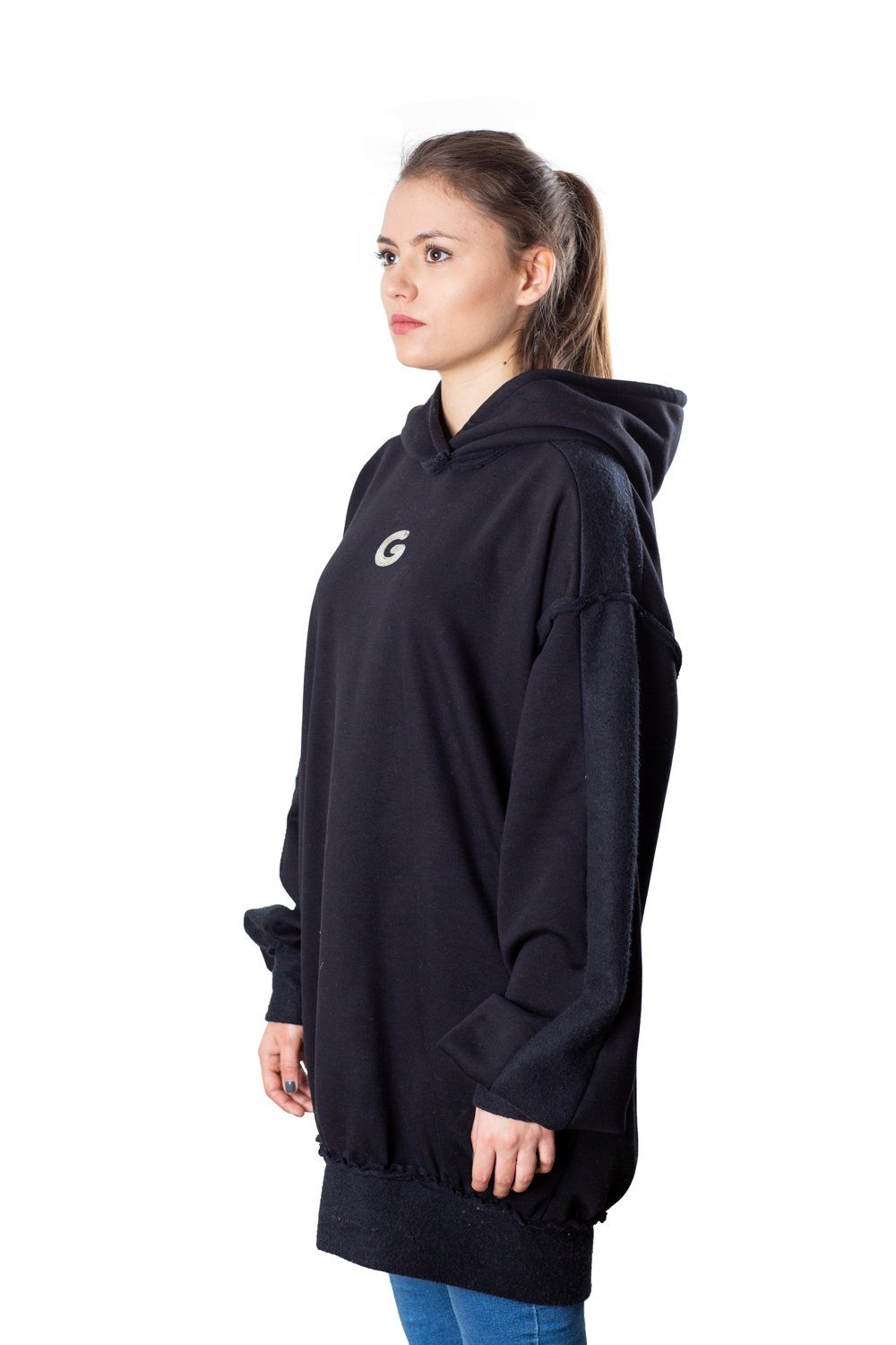 TheG Fresh Oversize Hoody Woman // černá