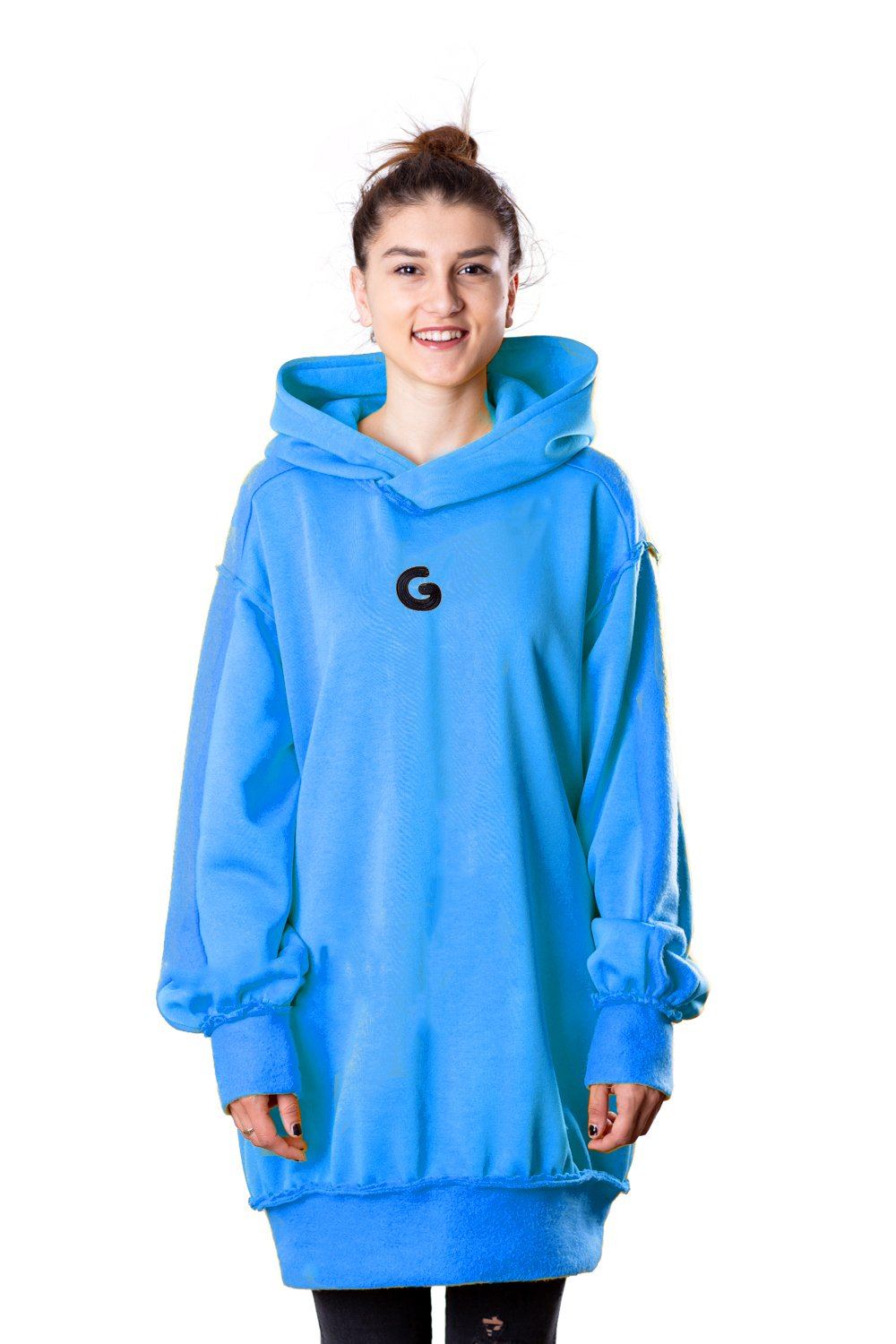 TheG Fresh Oversize Hoody Woman // modrá