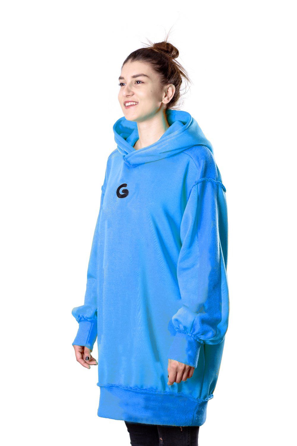 TheG Fresh Oversize Hoody Woman // modrá