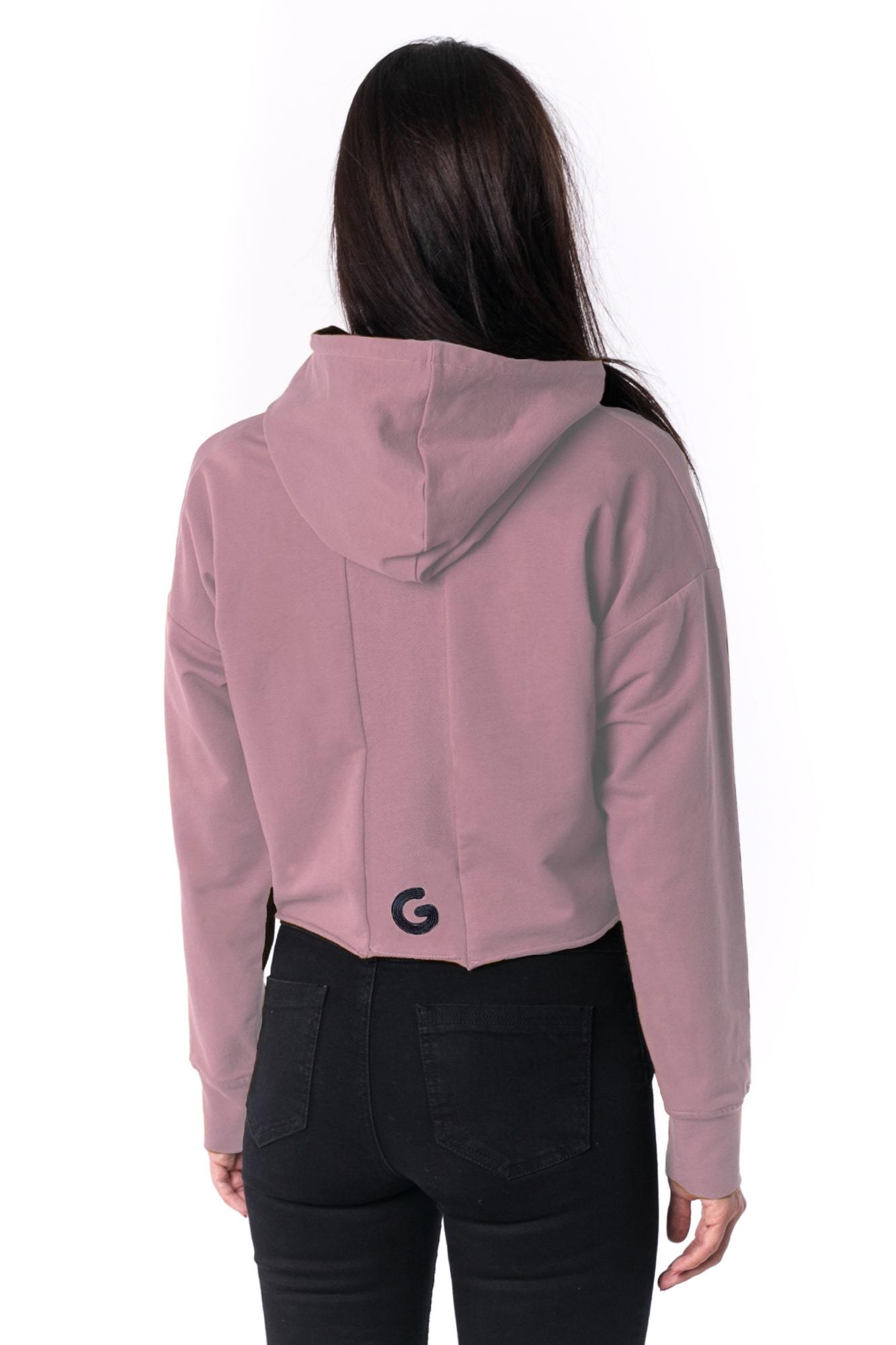 The Woman Panelled Cropped Hoody 17 // oldpink