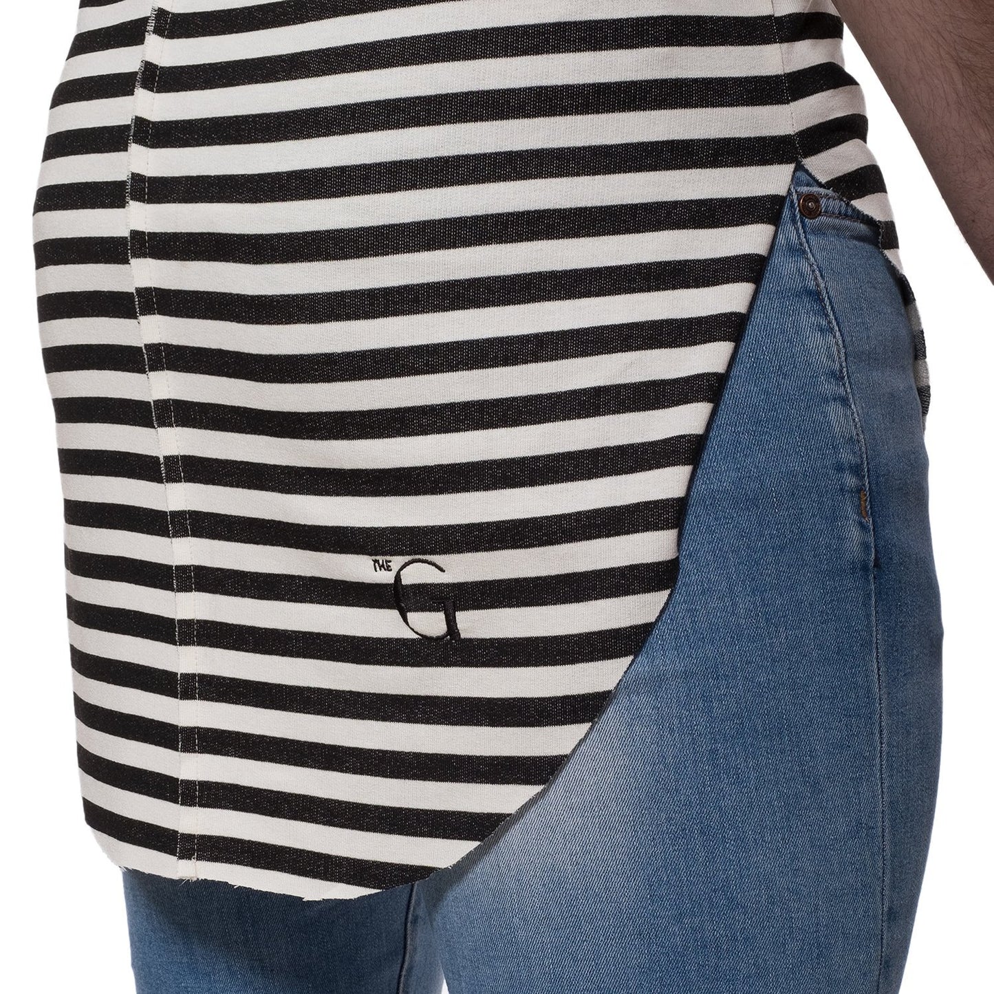 TheG Man Viscose Long Tank // striped