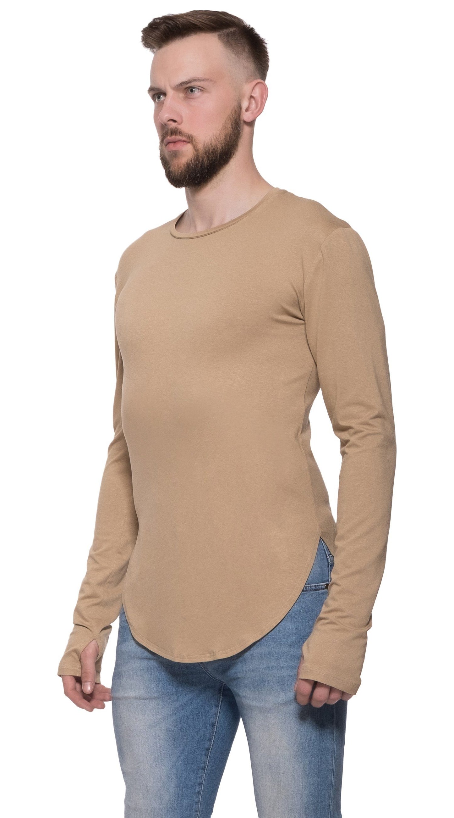 TheG Man Viskóza Under Long Tee // velbloud