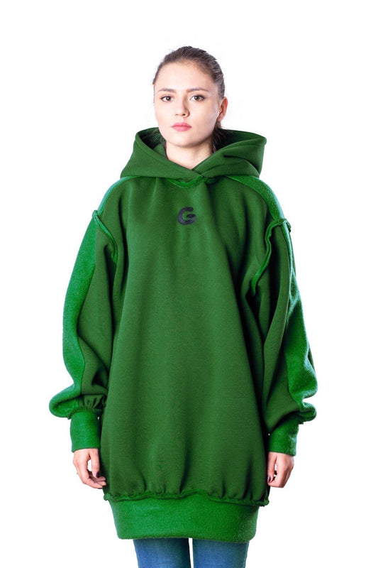 TheG Fresh Oversize Hoody Woman // zelená