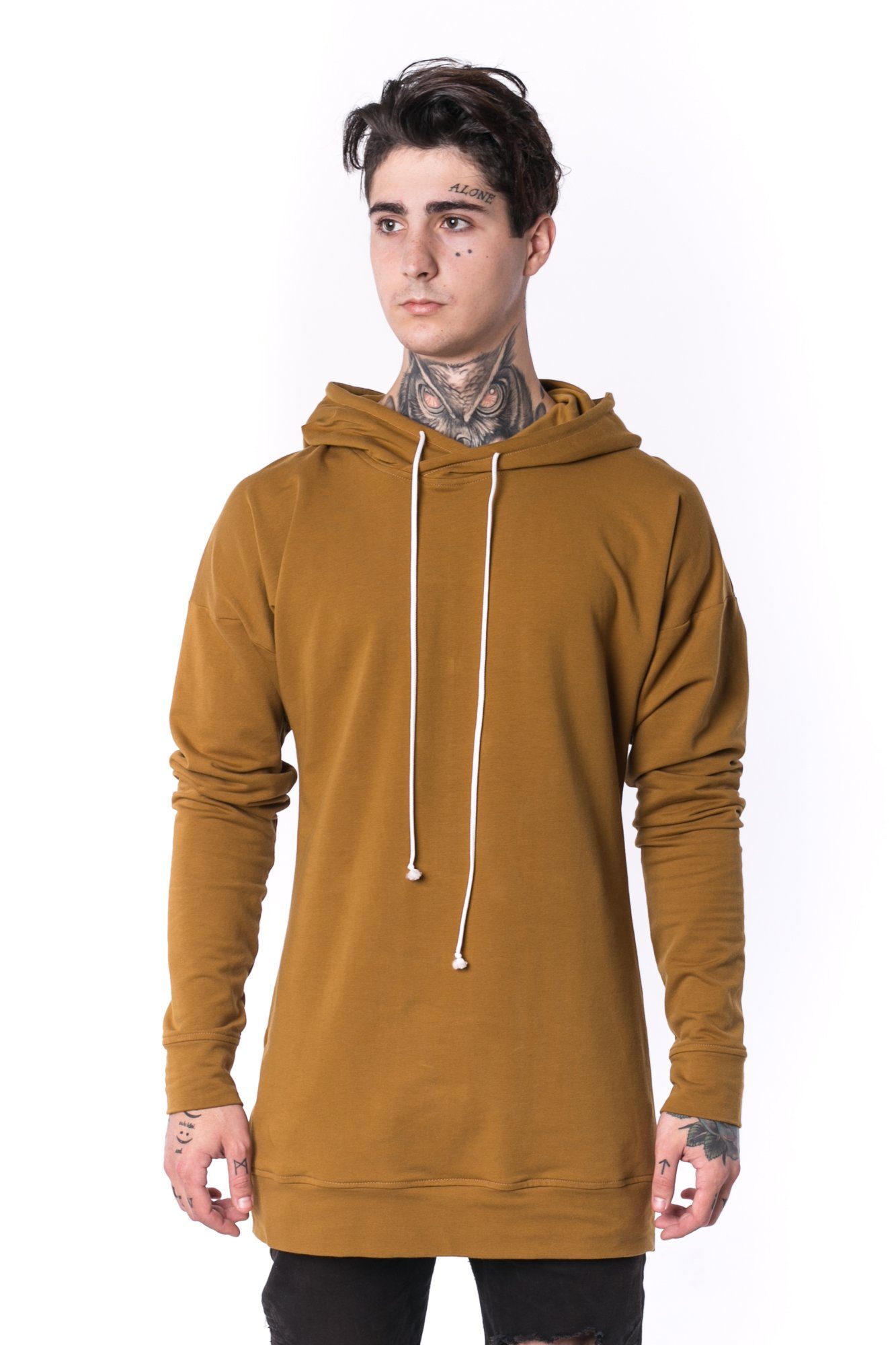 The Man Panelled Hoody 17 // umber