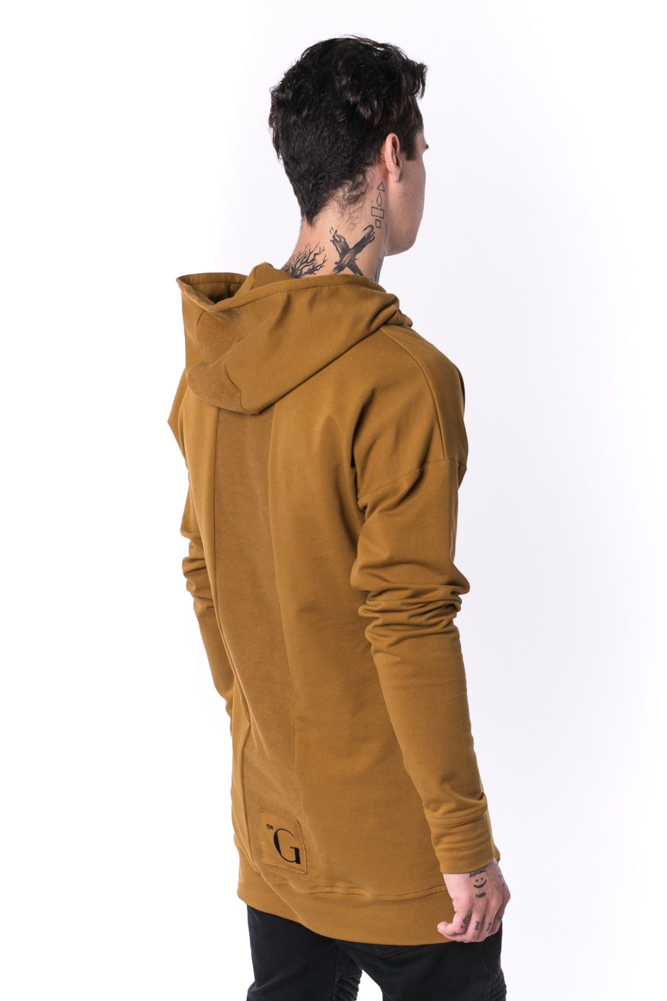 The Man Panelled Hoody 17 // umber