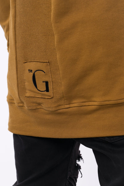 The Man Panelled Hoody 17 // umber