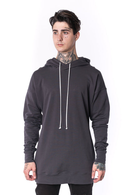 The Man Paneled Hoody 17 // dřevěné uhlí