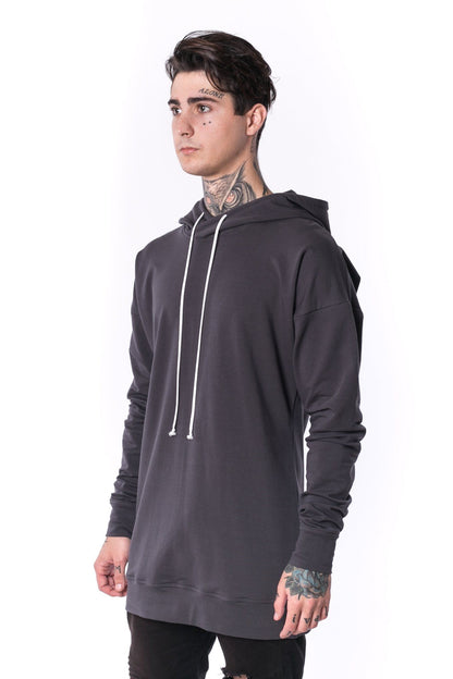 The Man Paneled Hoody 17 // dřevěné uhlí