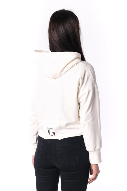 The Woman Paneled Cropped Hoody 17 // perla