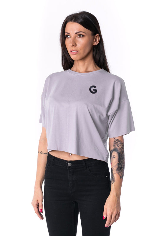 TheG Woman Paneled Oversize Crop Tee 17 // lila