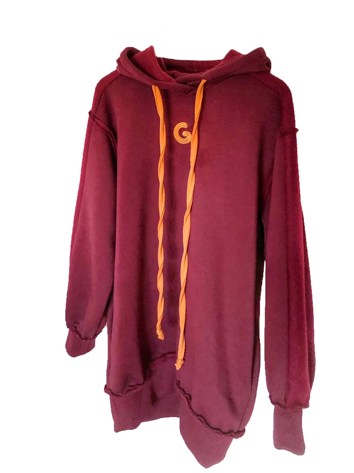 TheG Fresh Oversize Hoody Woman // merlot-oranžová