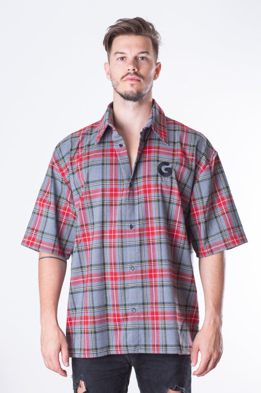 Tartan Man Shirt // šedá