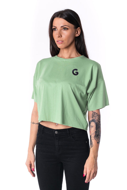 TheG Woman Paneled Oversize Crop Tee 17 // mentol