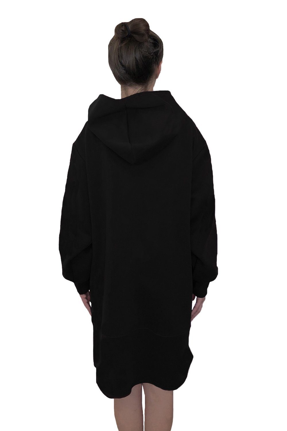 TheG Minimalist Longline Hoody // černá