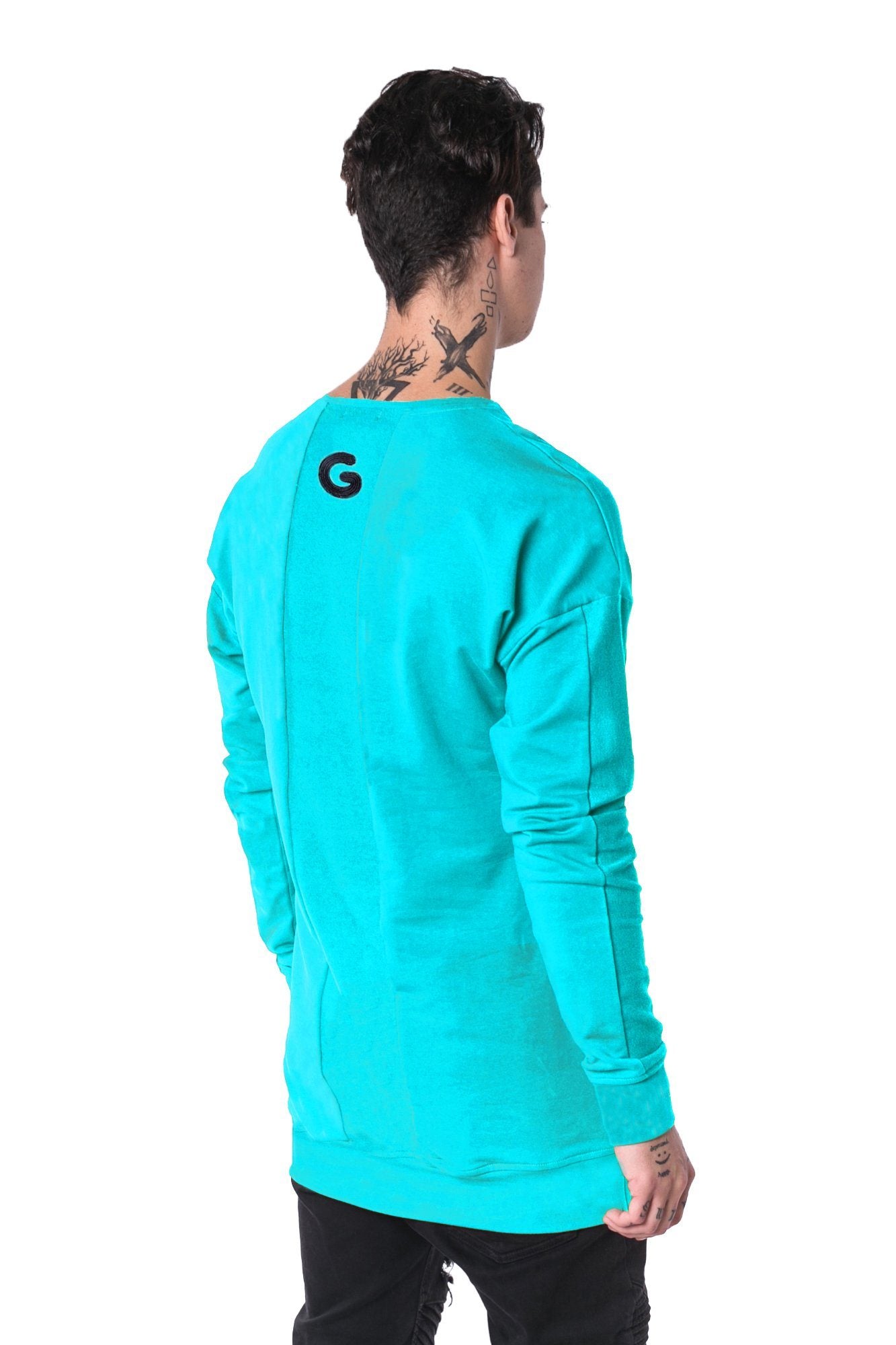The Man Paneled Pullover Crewneck 17 // tyrkys
