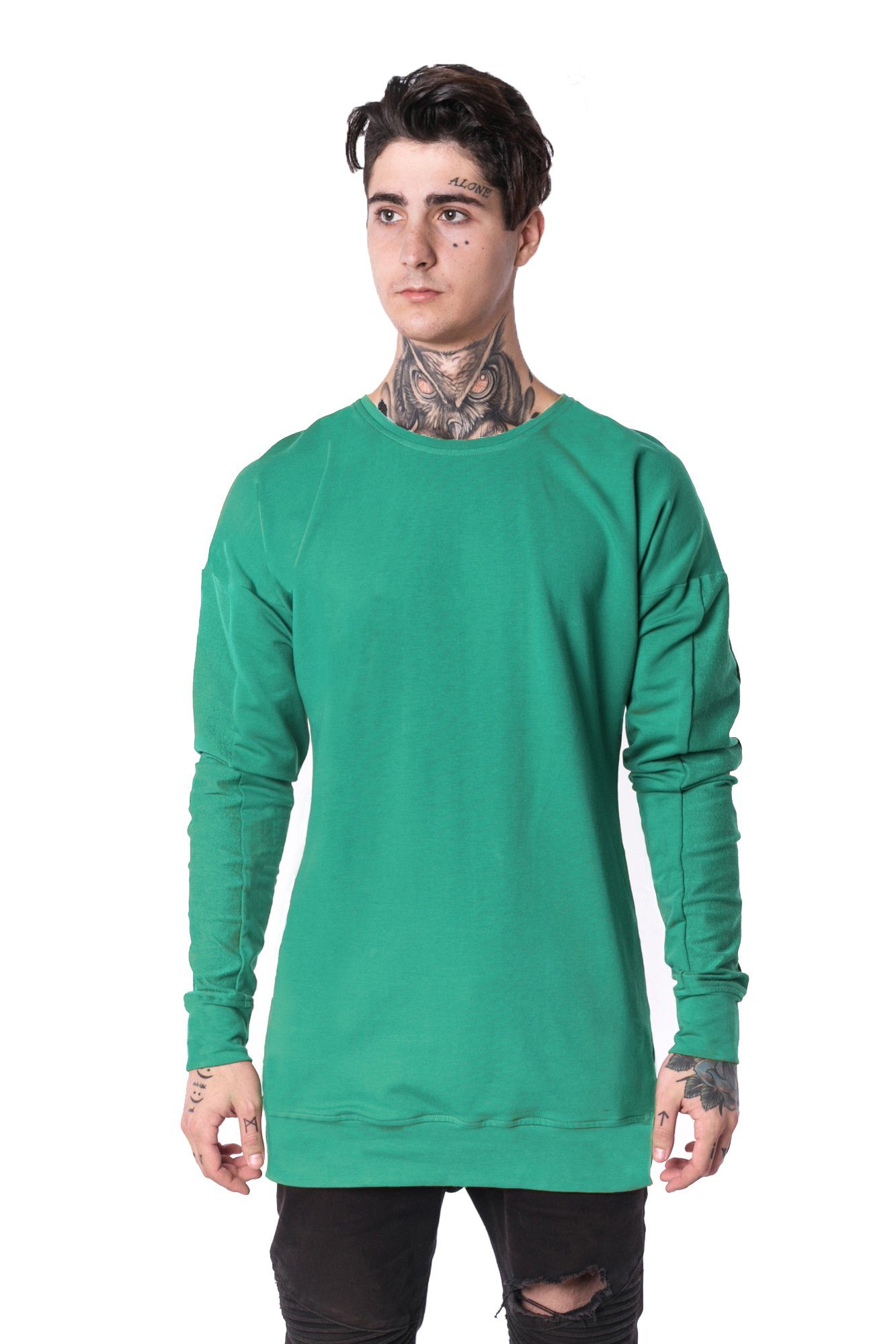 The Man Paneled Pullover Crewneck 17 // mint