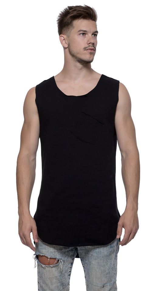 TheG Longline Vest // black