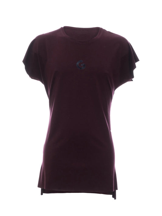 TheG Viscose Essential Short Sleeve Tee // merlot