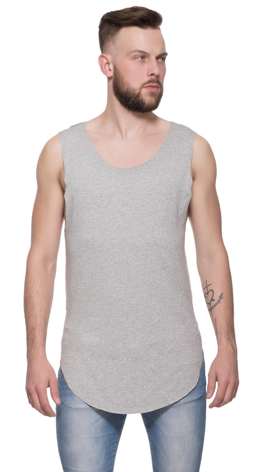 TheG Man Viscose Long Tank // šedá