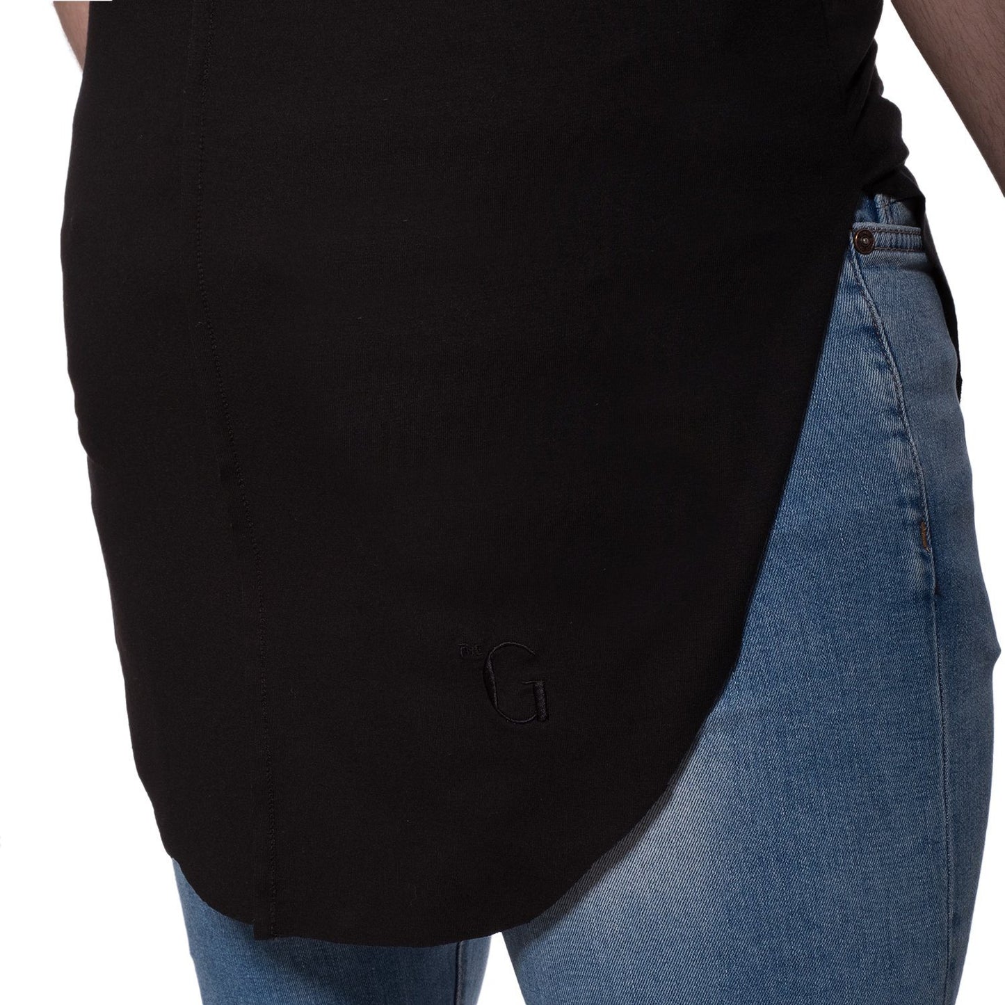 TheG Man Viscose Long Tank // black