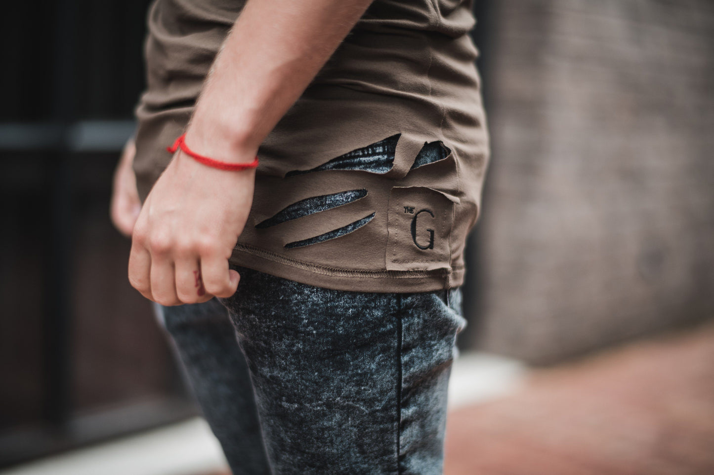 Boris Genuine Destroyed Tee // firgreen