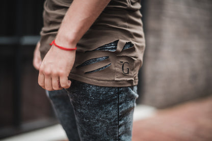 Boris Genuine Destroyed Tee // firgreen