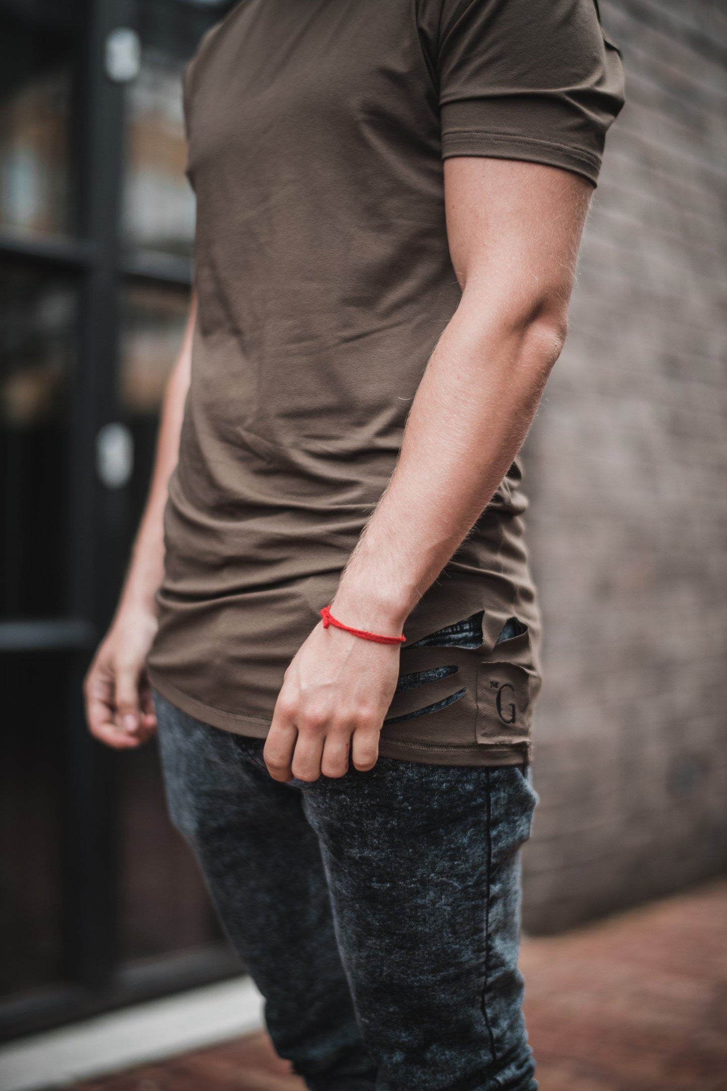 Boris Genuine Destroyed Tee // firgreen